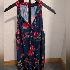Ladies Mudpie Floral Sleeveless Top Size Medium
